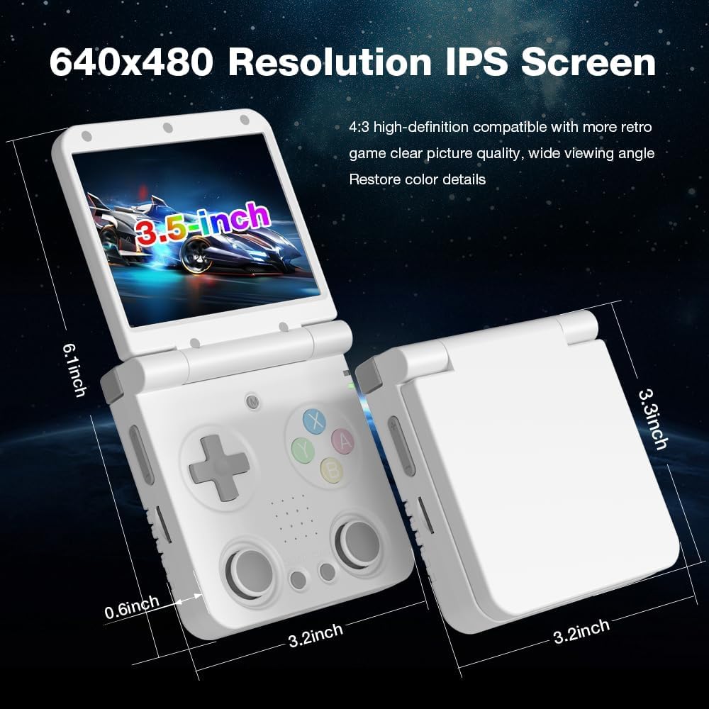 Amazon.com: Miyoo Flip V2 Retro Handheld Game Console, 3.5'' IPS